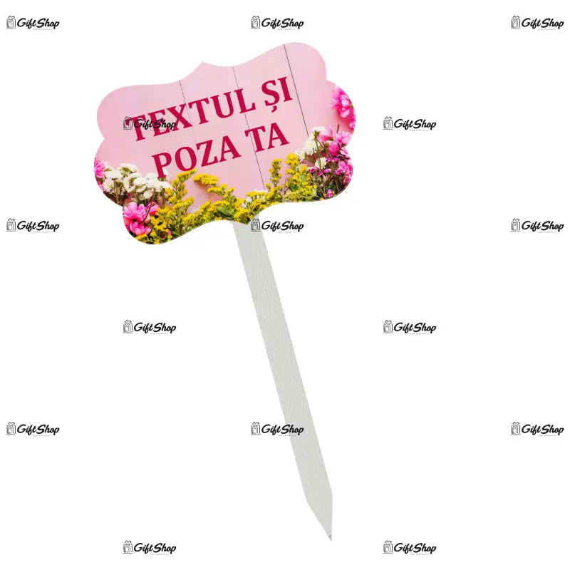Topper personalizat, din lemn, model 1